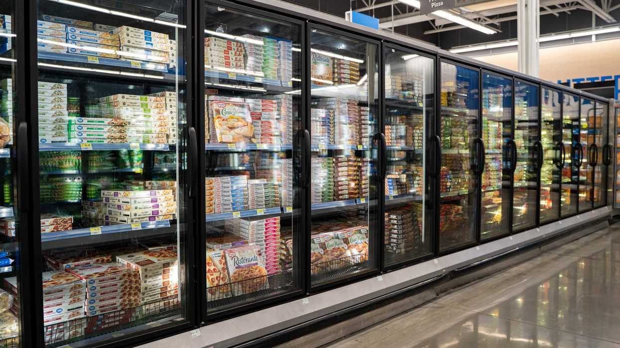 Generic photo of the frozen food aisle in a Canadian supermarket.