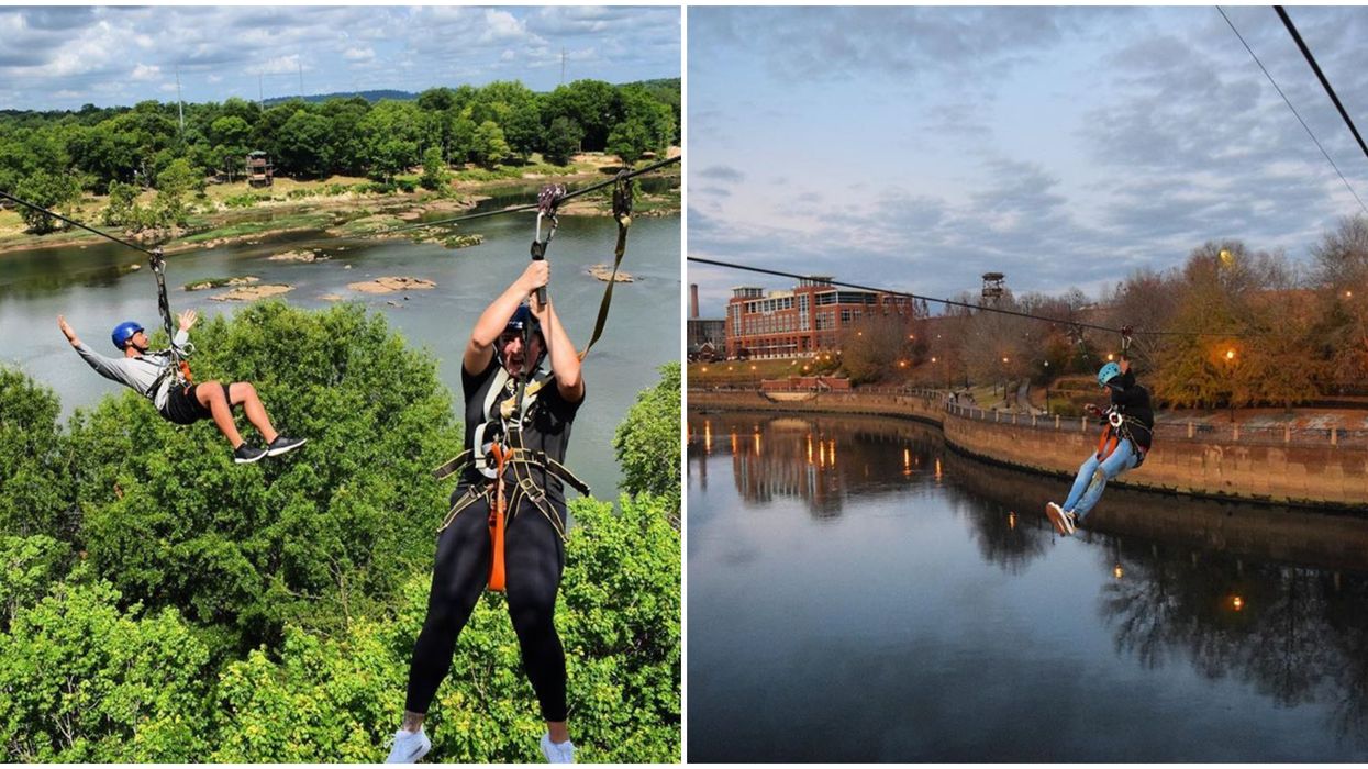 Georgia Groupon Blue Heron Zipline Whitewater Express Cuts 55% Off Original Price
