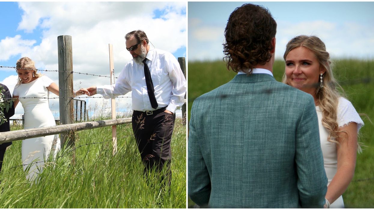 Getting Married At The Border Is How This Couple Got Creative With Their Pandemic Wedding