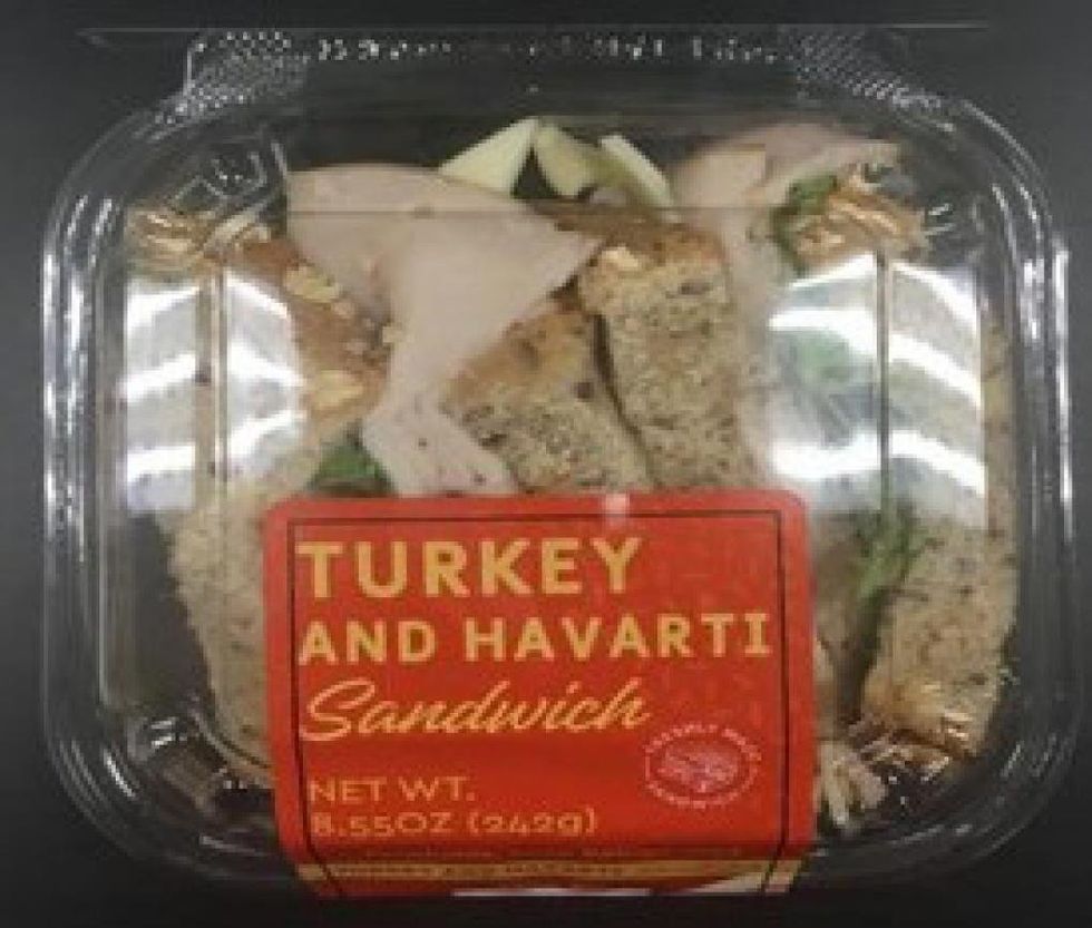 GH Foods CA's recalled Turkey and Havarti Sandwich.
