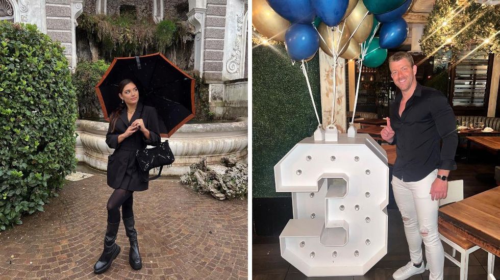 Giannina Gibelli. Right: Damian Powers.