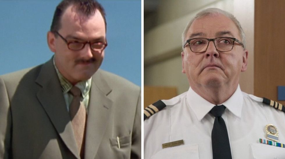 Gildor Roy dans La myst\u00e9rieuse mademoiselle C. Droite : Gildor Roy dans District 31.