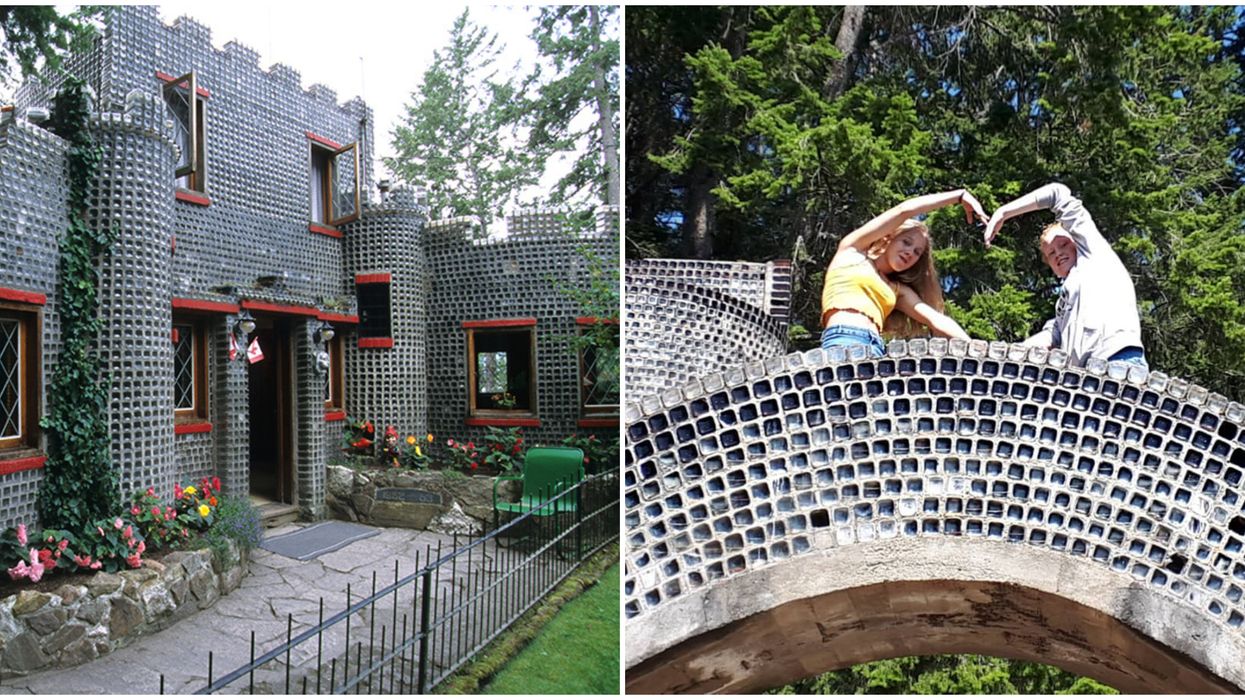 Glass Castle In BC Is Made With 500,000 Tiny Jars & It's Worth Finding This Summer