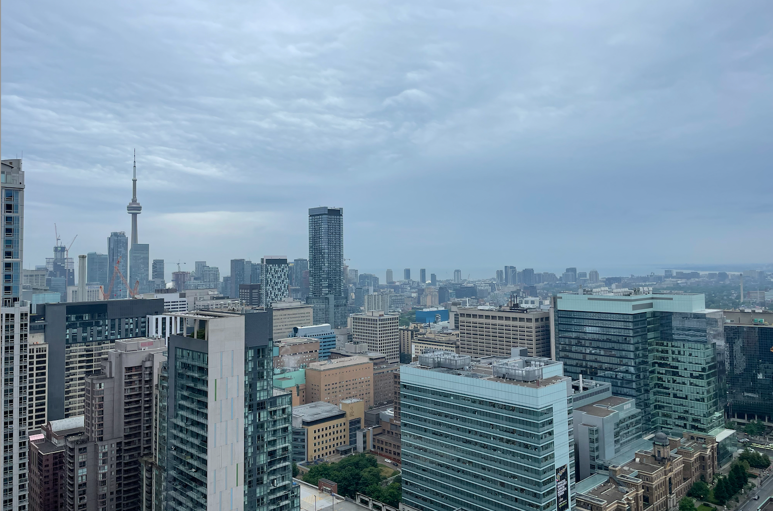 Gloomy and rainy day in Toronto.