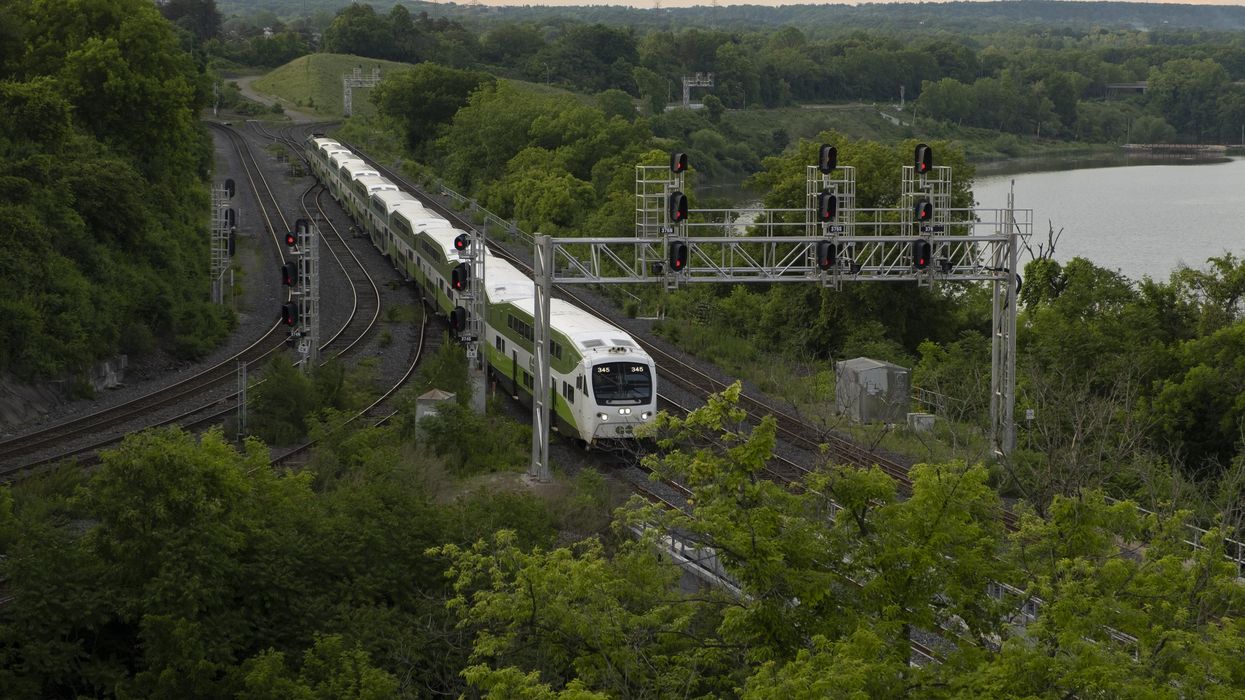 GO train in Ontario.