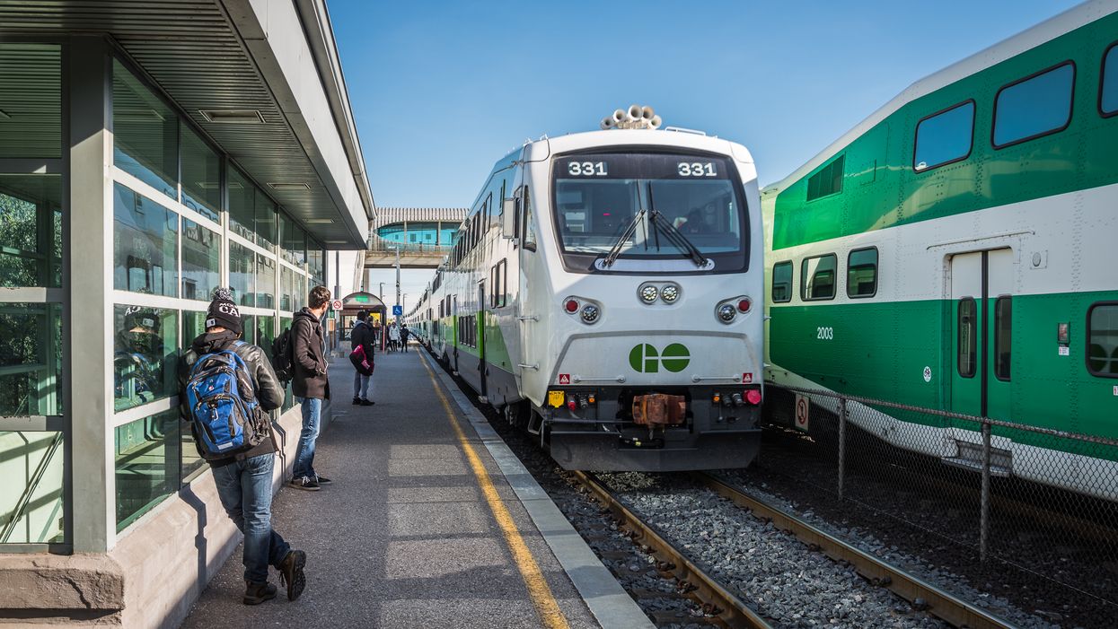 GO Train Tracks Are Being Used To Take Photos & Trespassing Mats Are Being Installed