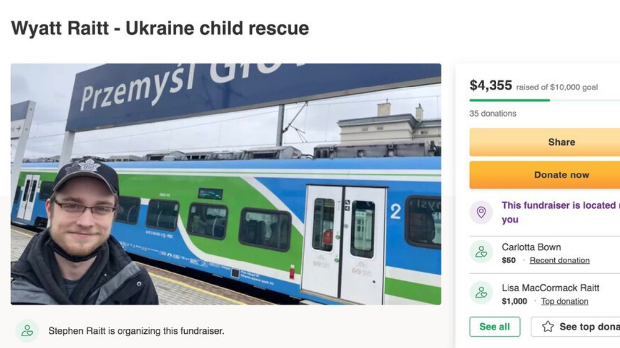 GoFundMe page for Wyatt Raitt.
