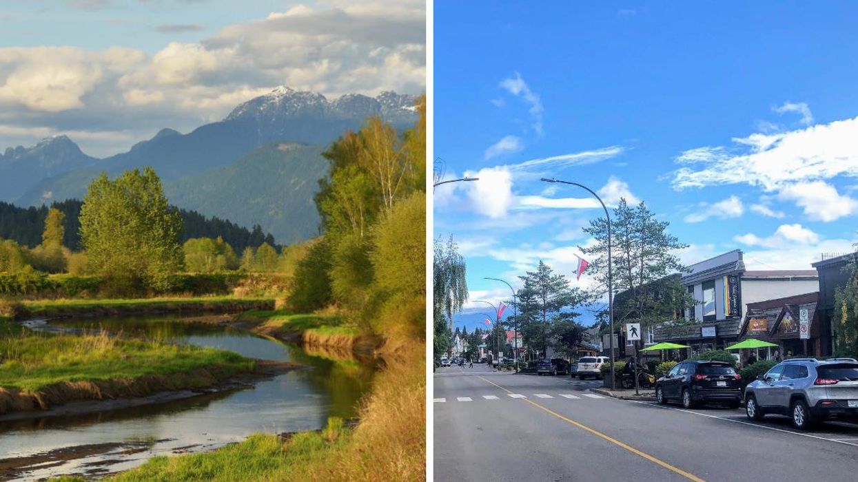 Golden Ears, B.C. Right: Smithers, B.C.