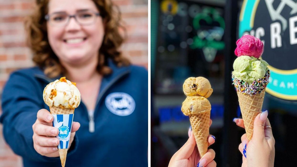 Good Behaviour ice cream. Right: S'cream Ice Cream.