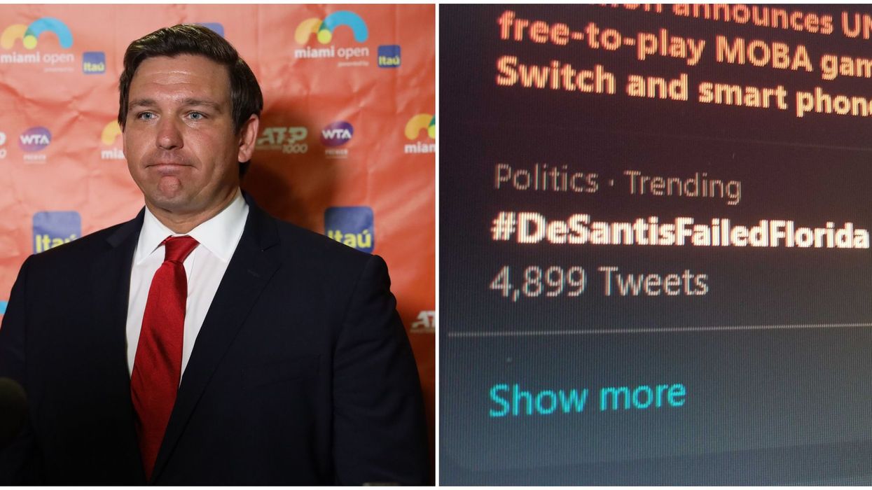 Govenor Ron DeSantis #DeSantisFailed Florida Is Trending On Twitter And Here's Why