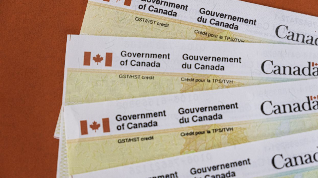 Government of Canada GST/HST Credit cheques.
