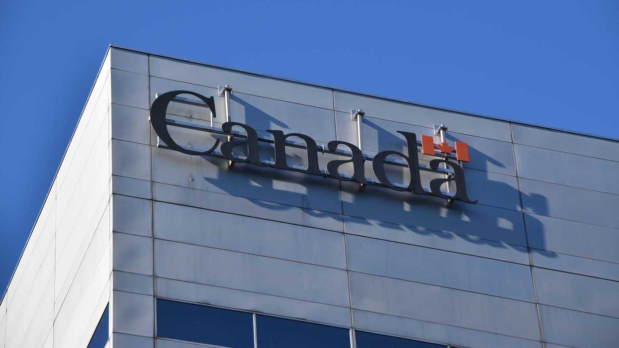 government of canada sign on building