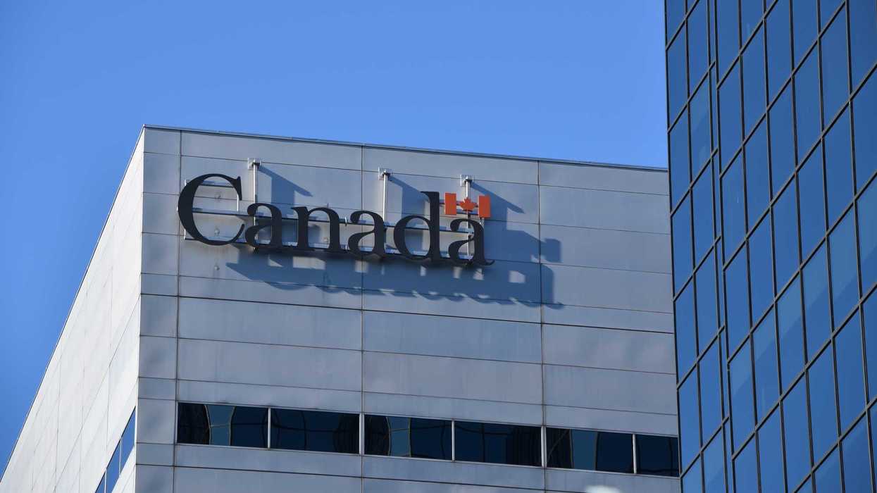 government of canada sign on exterior of building