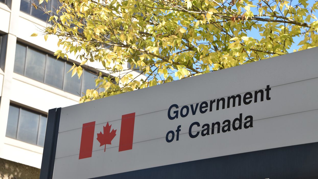 government of canada sign outside a building