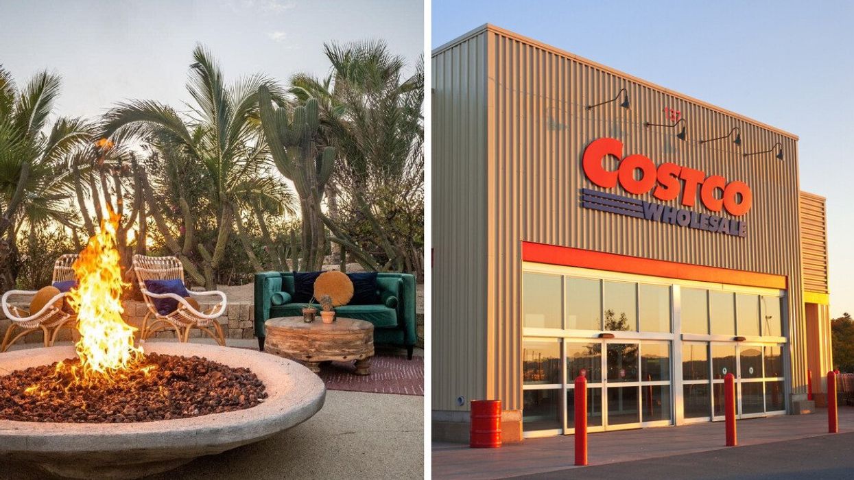 Grand Fiesta Americana Los Cabos resort in Mexico. Right: Costco location in Canada.