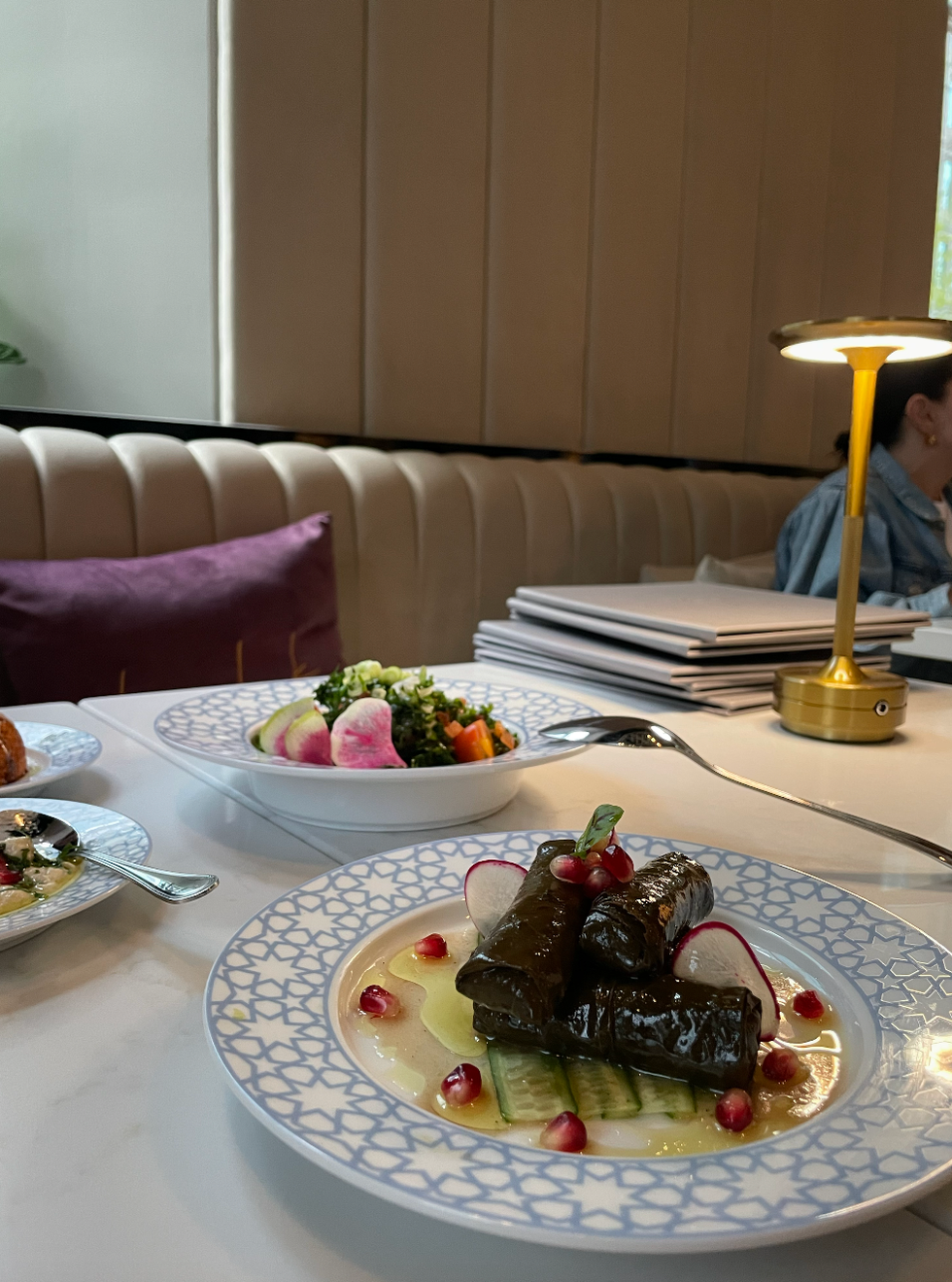 Grape leaves at Laylak.