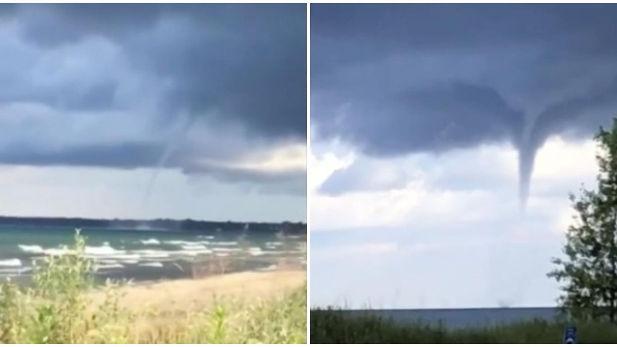 Great Lakes Waterspouts Were Spotted All Over Ontario Yesterday & They Were Massive