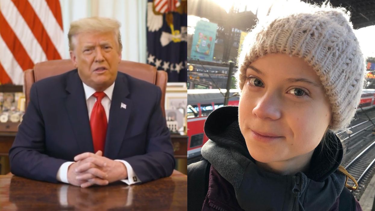 Greta Thunberg Totally Roasted Trump As He Left The White House For The Last Time