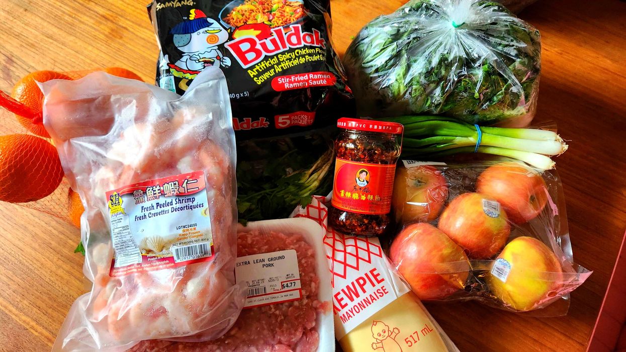 Groceries from Nations Fresh Foods in Toronto.