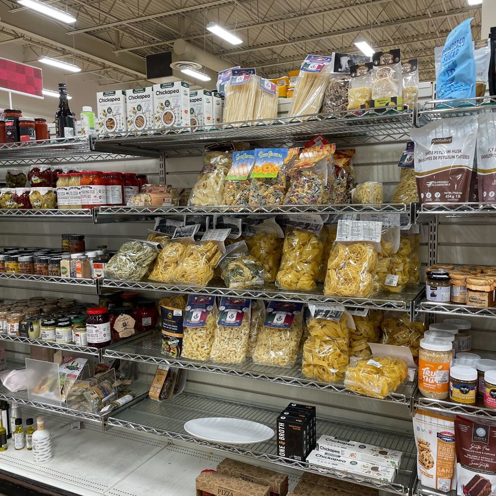 Grocery and food items at HomeSense.