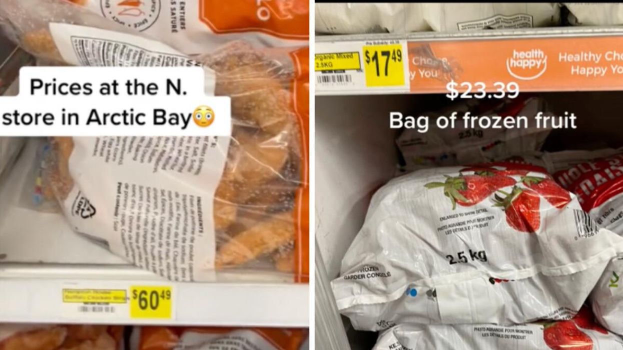 Grocery prices in Nunavut.