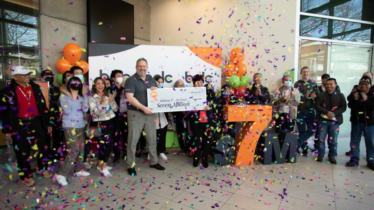 Group of lottery winners in BC.