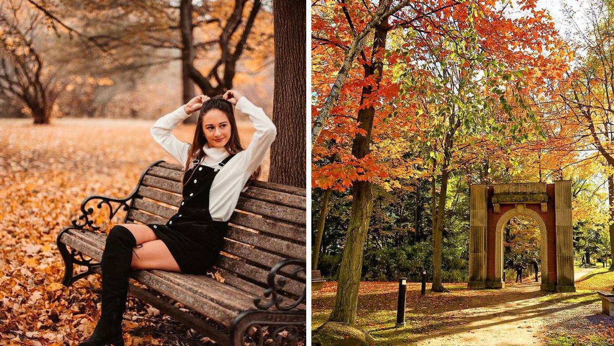 Guelph Arboretum. Right: Guild Park.