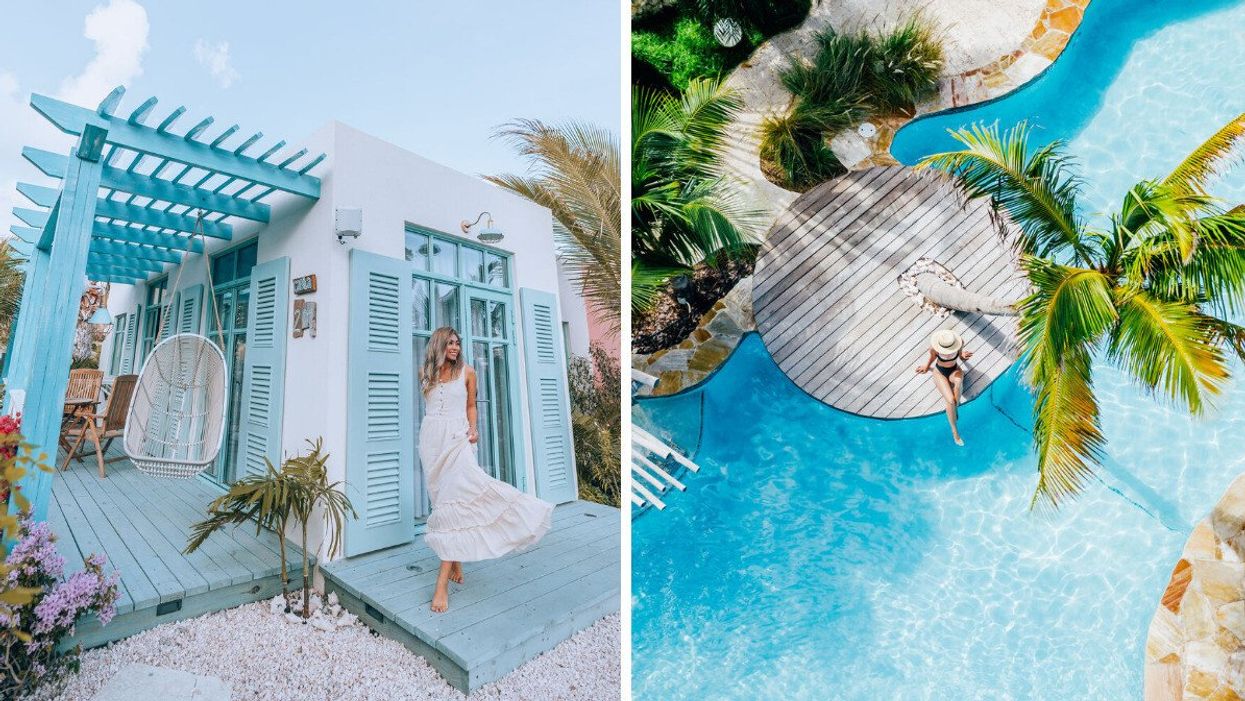 Guests at the Boardwalk Boutique Hotel Aruba.