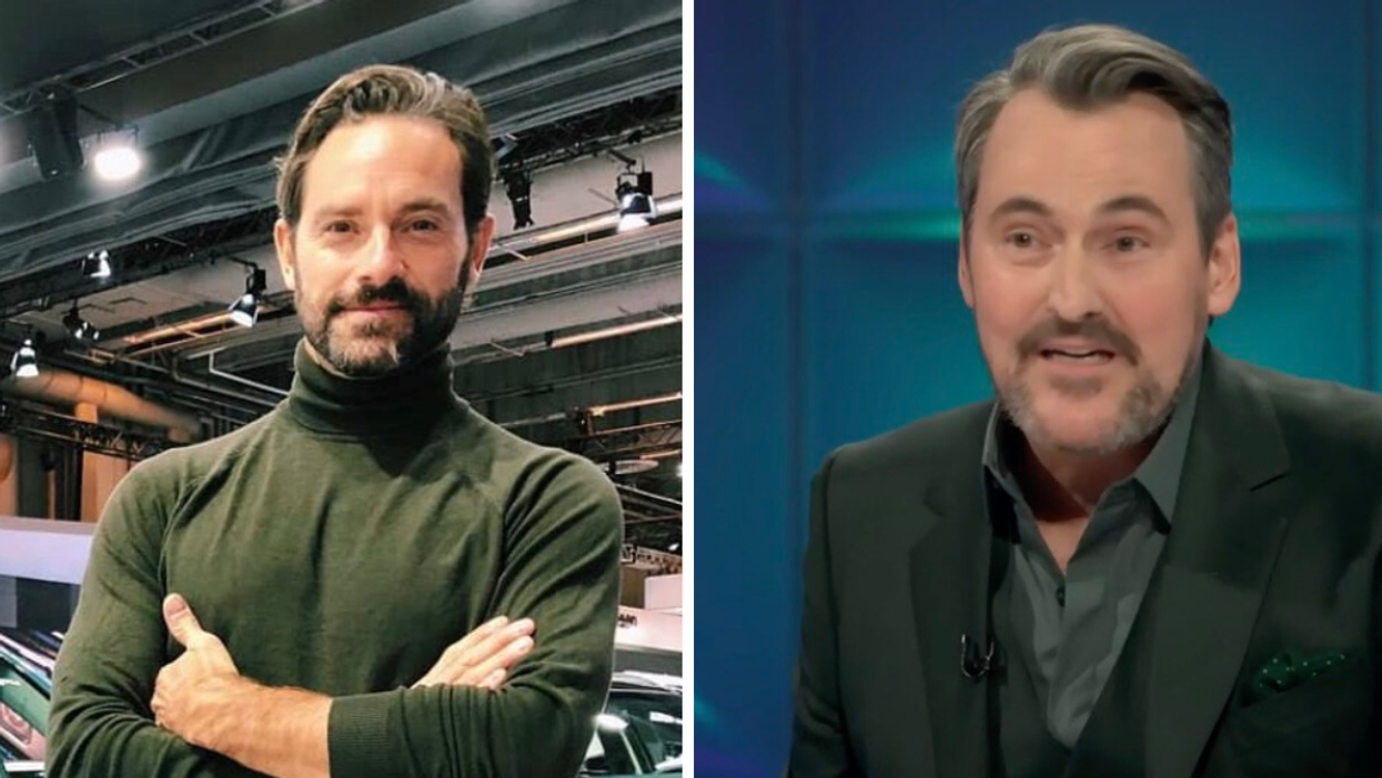 Guillaume Lemay-Thivierge. Droite : Guy A. Lepage.