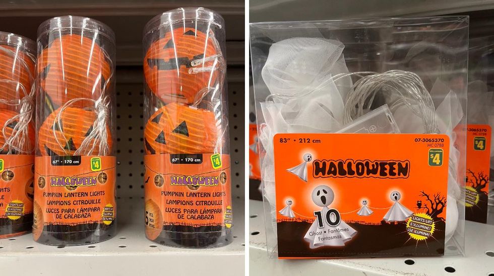 Guirlandes de lumi\u00e8res au Dollarama.