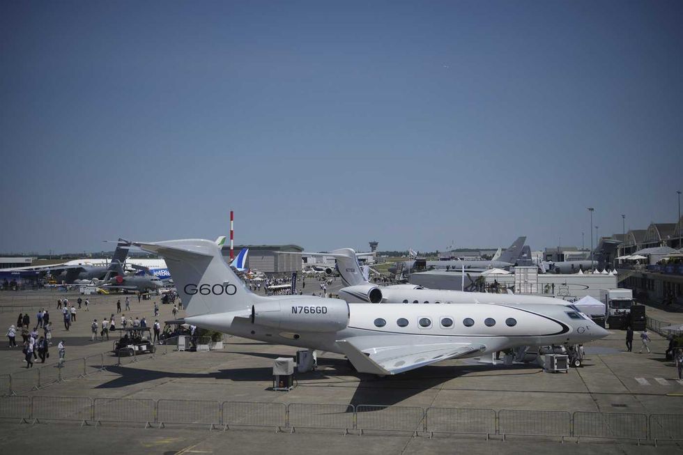 Gulfstream G600 private jet on a tarmac.