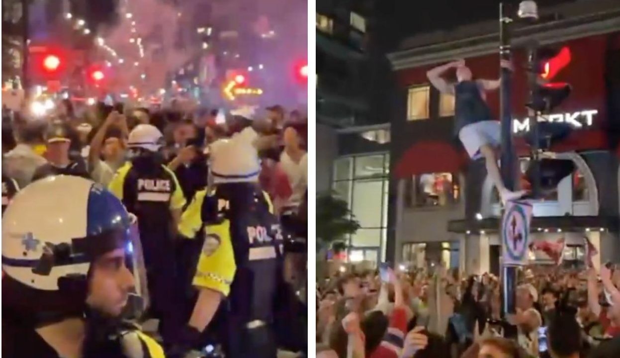 Habs Fans Got Super Messy Celebrating The Series Win & Police Had Their Hands Full