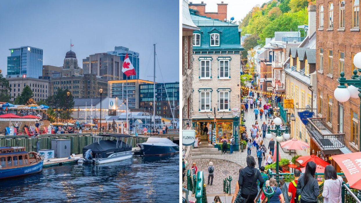 Halifax. Droite : Québec