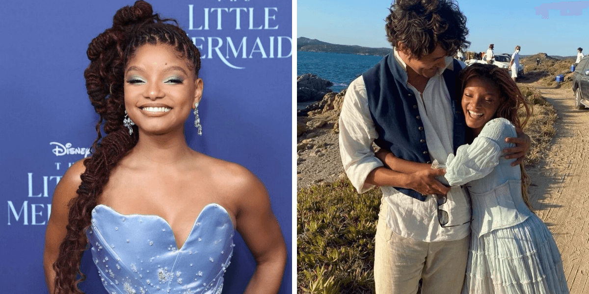 The Little Mermaid Stars Halle Bailey Jonah Hauer King Dish On A the-little-mermaid-stars-halle-bailey-jonah-hauer-king-dish-on-a