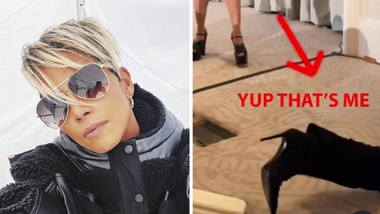 Halle Berry. Right: Halle Berry's food and a caption that says "Yup that's me."