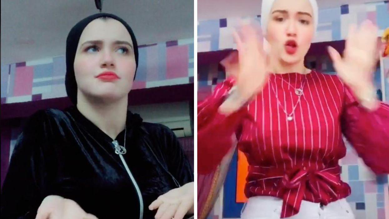 Haneen Hossam dancing on her TikTok.
