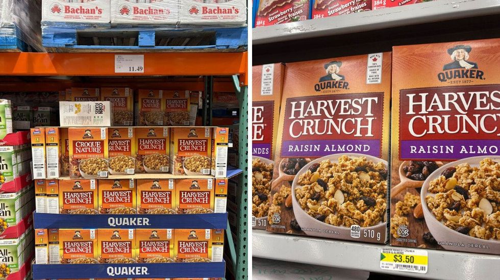 harvest crunch granola cereal at costco and dollarama