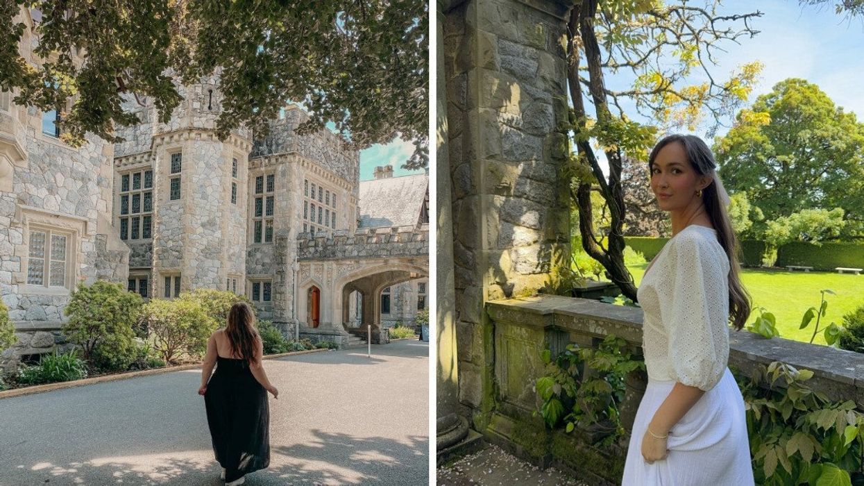 Hatley Castle BC. Right: Colwood BC.