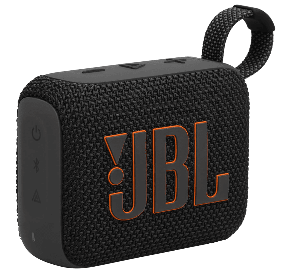 Haut-parleur Bluetooth portable JBL Go 4 \u00e9tanche avec jusqu'\u00e0 7 heures d'autonomie sur le site d'Amazon Prime.