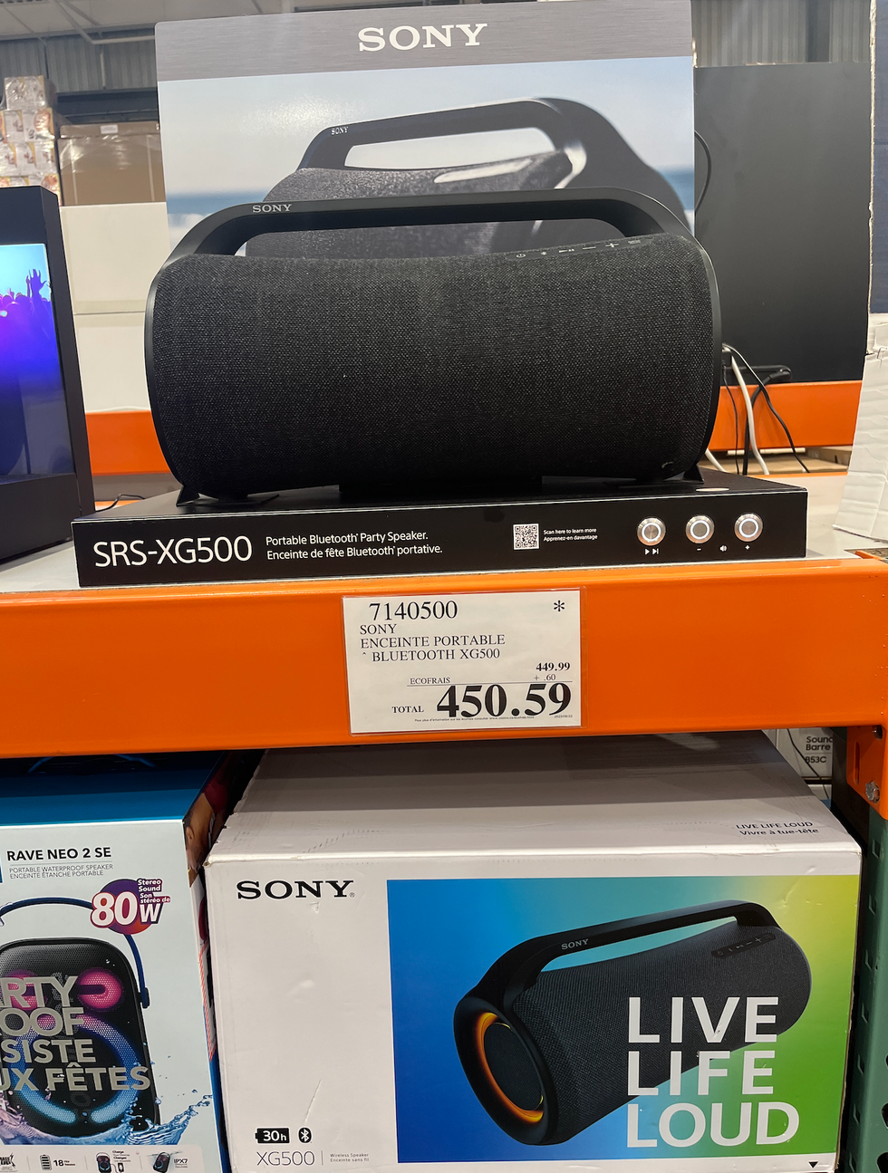 Haut-parleur Sony au Costco.