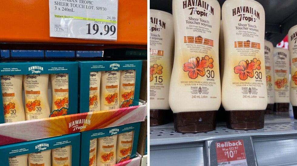 Hawaiian Tropic sunscreen.