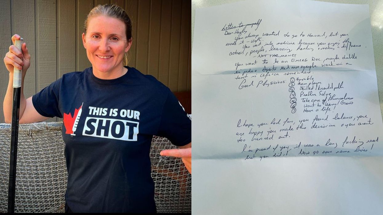 Hayley Wickenheiser Finishes Med School Exam With Sweet Note To Self