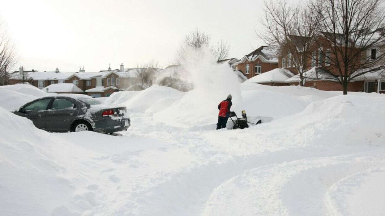 Heavy snowfall in Ottawa.