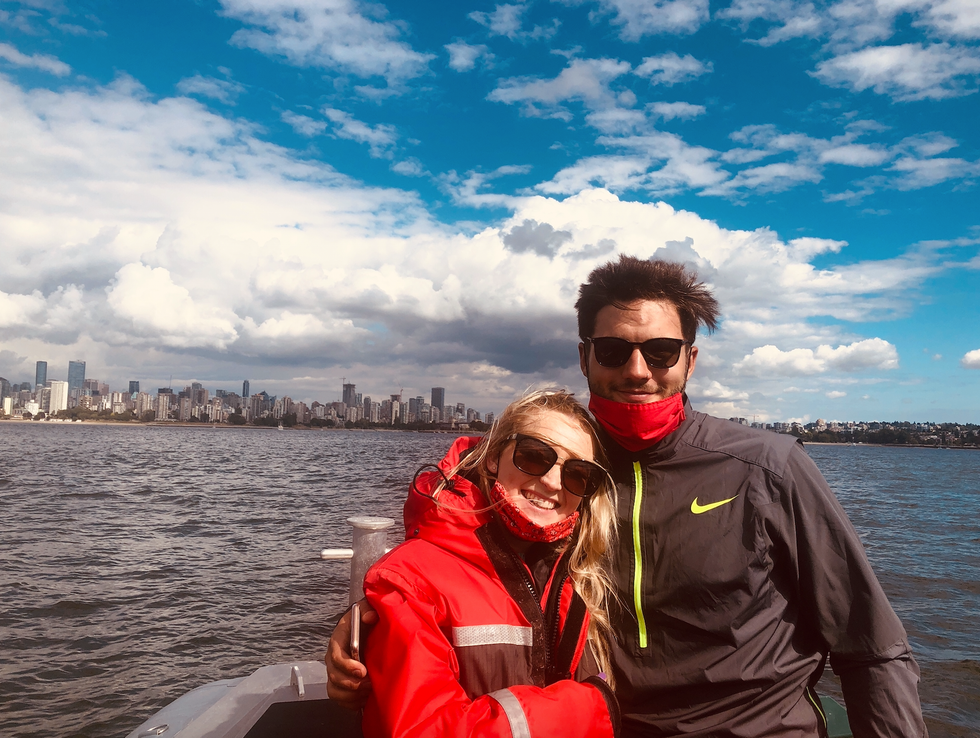 Helena and Amos in Vancouver.