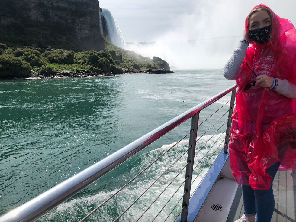 Helena at Niagara Falls.