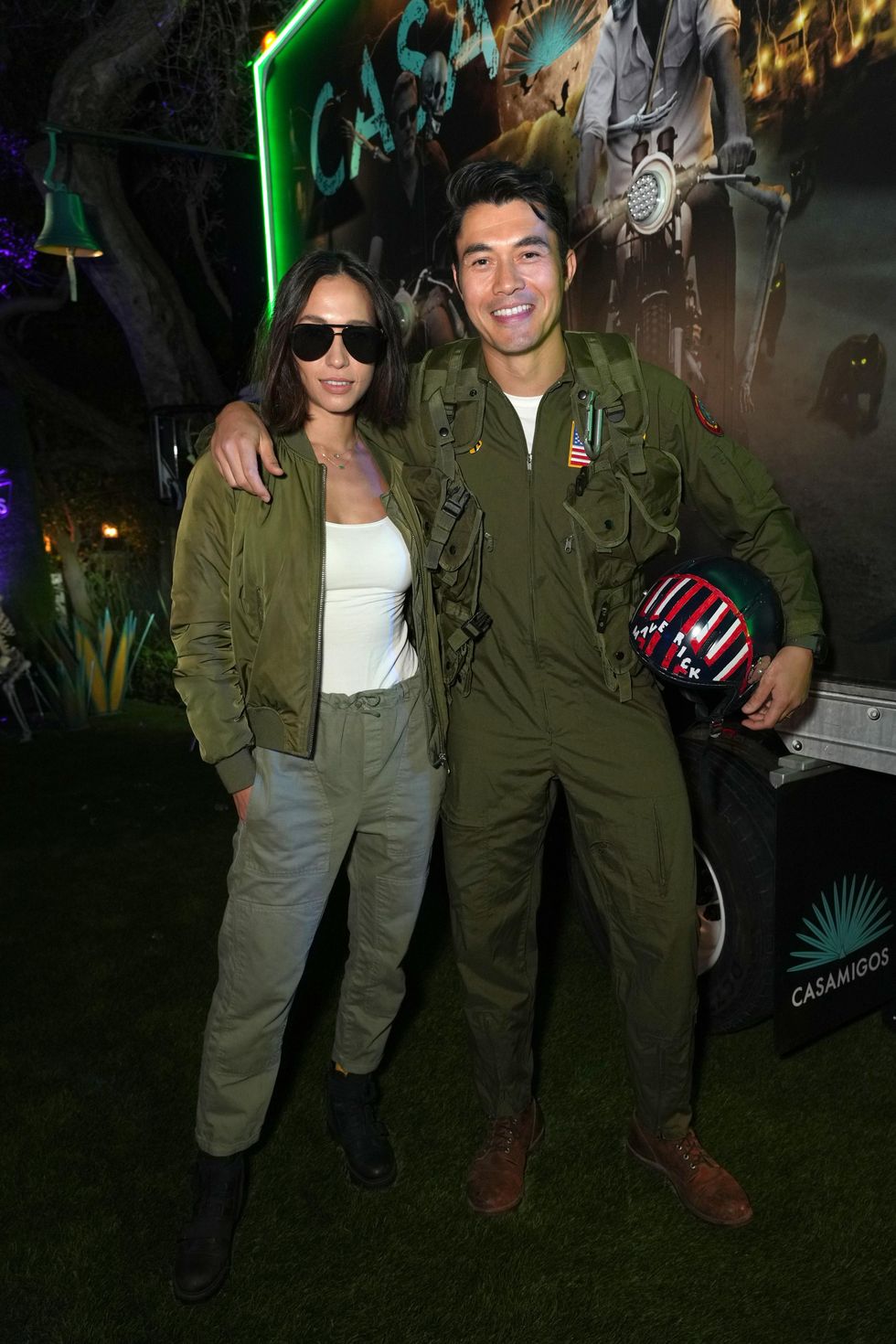 Henry Golding and Liv Lo at the 2022 Casamigos Halloween party.