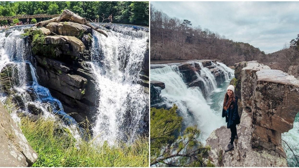 High Falls Park In Alabama Has A Natural Land Bridge That Will Take You Across A Waterfall
