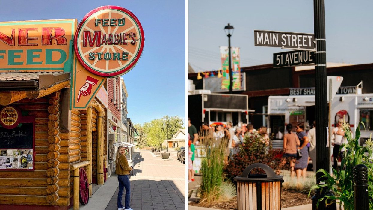 High River in Alberta. Right: Stony Plain Alberta.