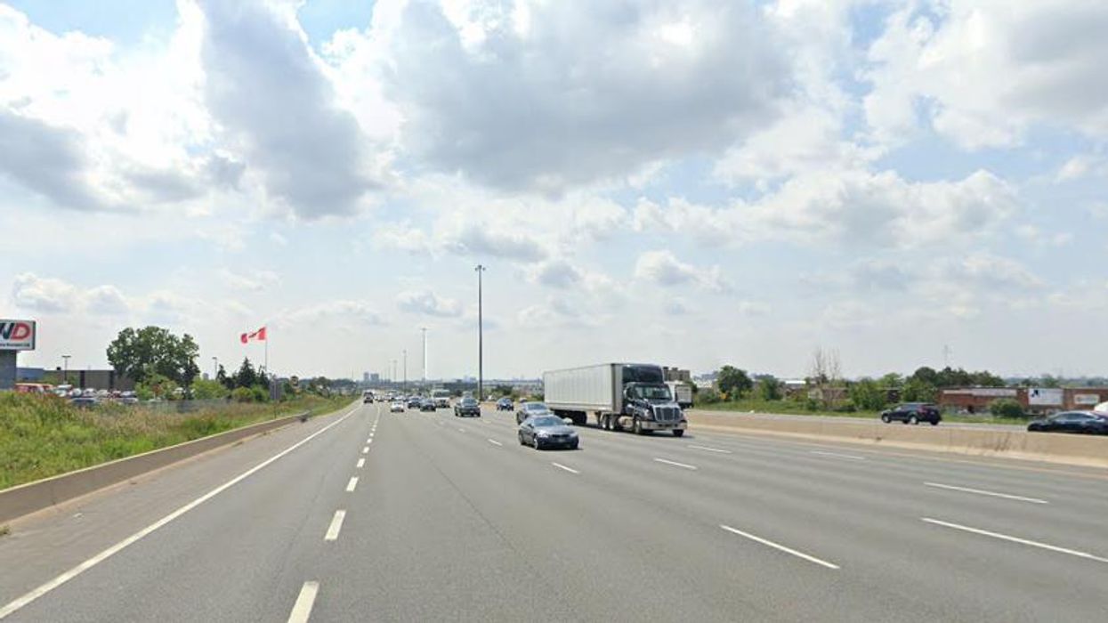 Highway 400 near Finch Ave West in the summertime.