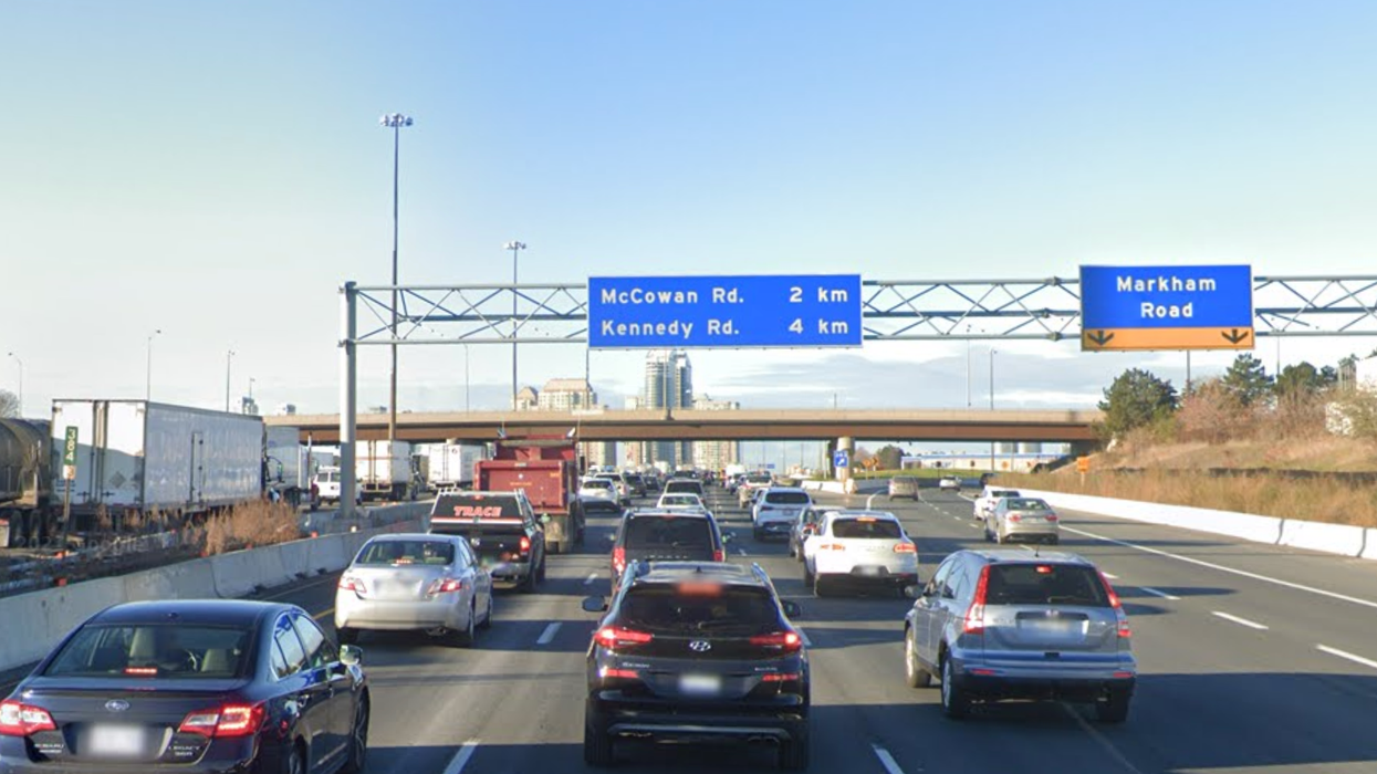 Highway 401 near Markham Road.